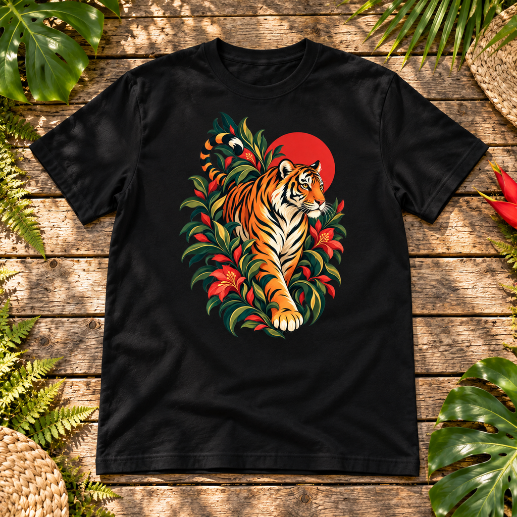 Wild Grace – Botanical Tiger T-Shirt