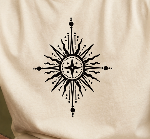 Guided by the Sun – Celestial Compass T-Shirt :: Unisex classic tee