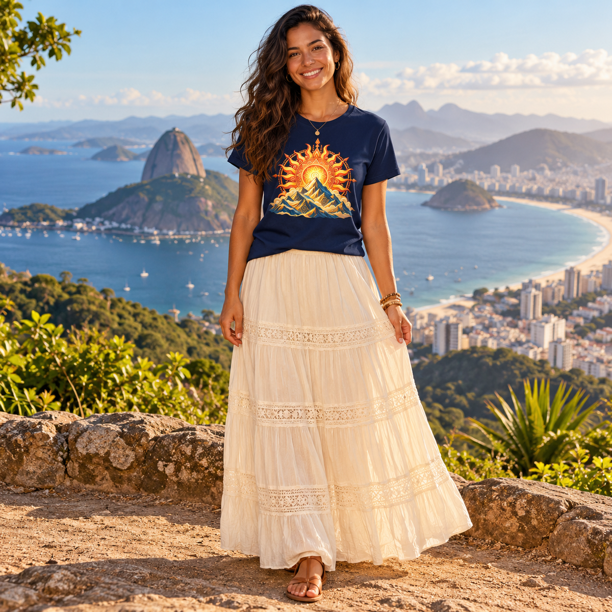 Sunlit Mountain Harmony T-Shirt
