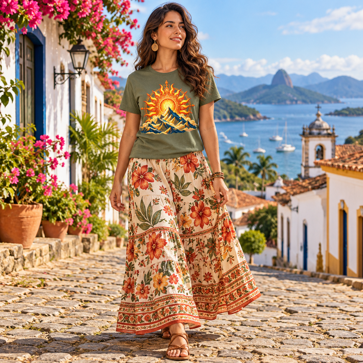 Sunlit Mountain Harmony T-Shirt