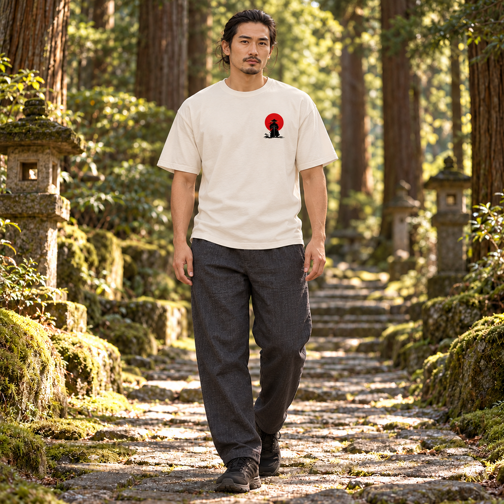 Way of the Warrior – Katana and Red Ensō T-Shirt