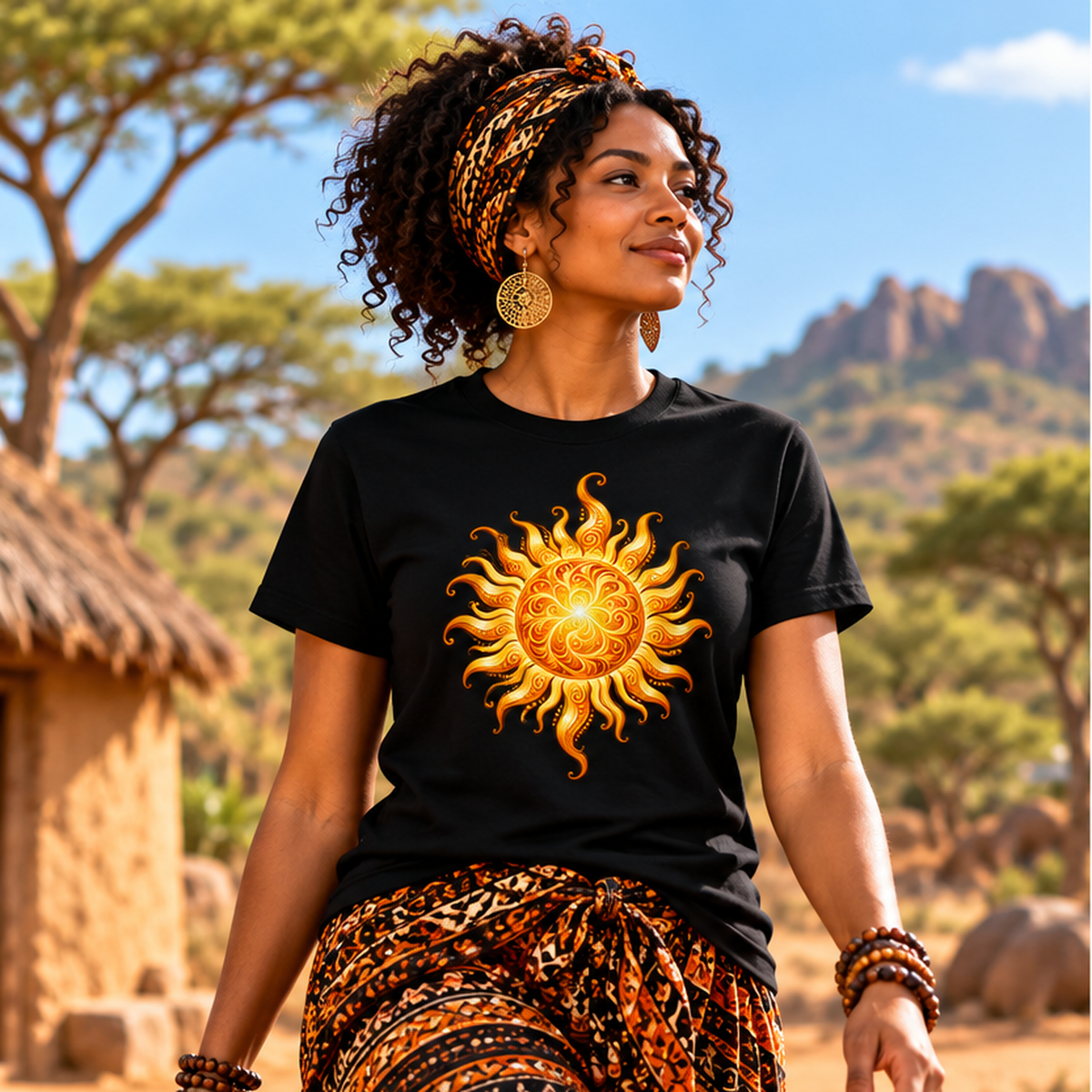 Inner Light – Sacred Sun Sufi-Inspired T-Shirt