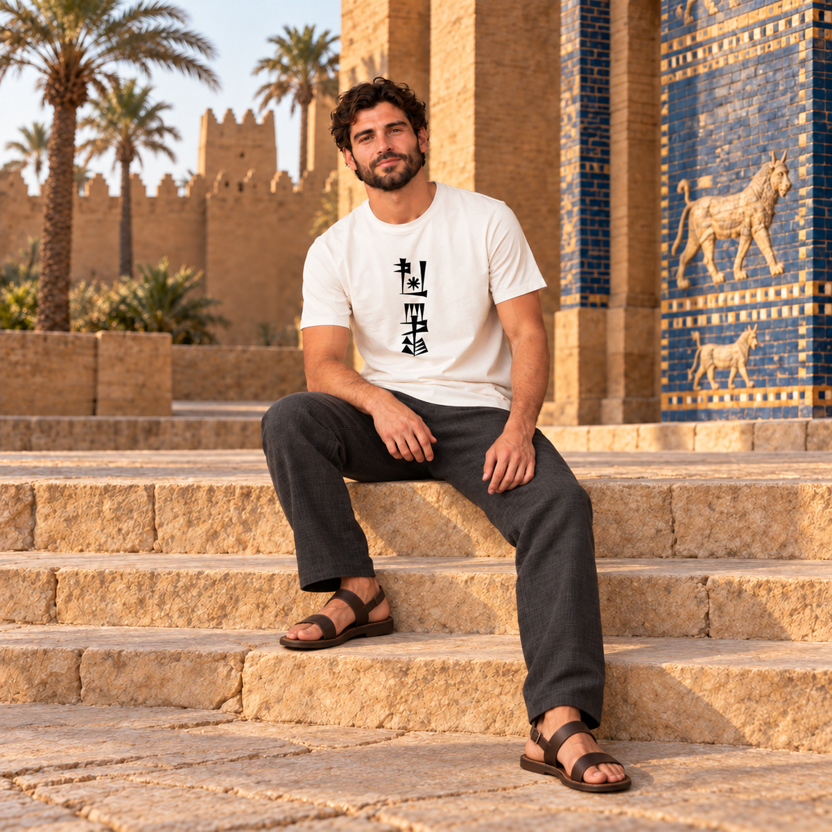Return to Freedom – AMA-GI Cuneiform T-Shirt :: Unisex classic tee