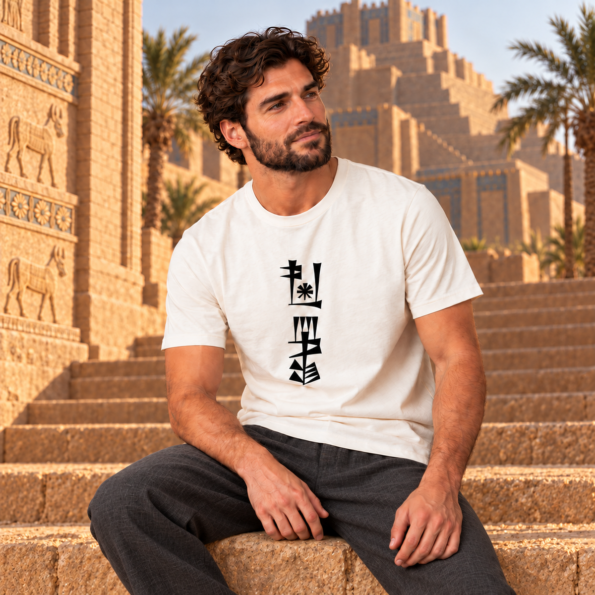 Return to Freedom – AMA-GI Cuneiform T-Shirt :: Unisex classic tee
