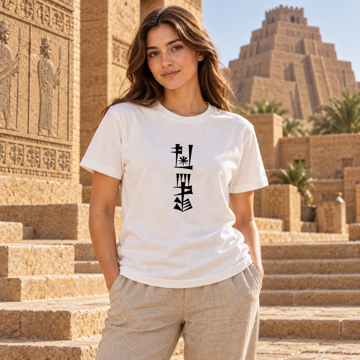 Return to Freedom – AMA-GI Cuneiform T-Shirt :: Unisex classic tee