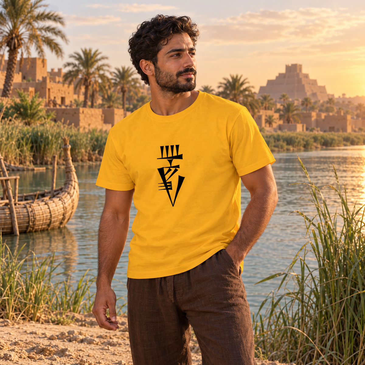 LUGAL_A – Ancient Ruler Sumerian Cuneiform T-Shirt :: Unisex classic tee