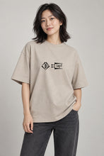Load image into Gallery viewer, Organic oversized high neck t-shirt :: To Love – Sumerian Cuneiform

