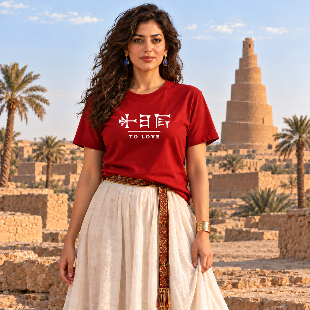 To Love – Sumerian Inspired Cuneiform T-Shirt